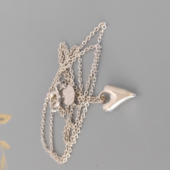 Robert Lee Morris Sterling Heart Necklace